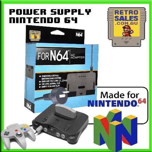 Accessory | Power Supply | Nintendo 64 | N64 Power Supply aftermarket Home Game Console Power Supplies Accessory RetroSales.com.au