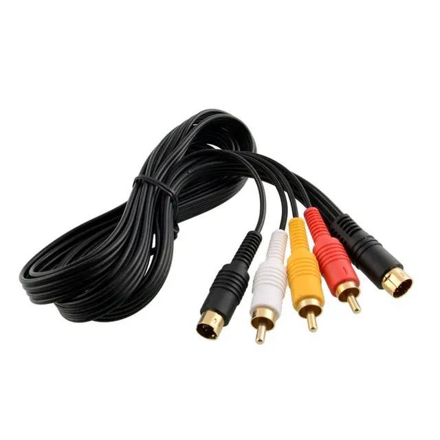 Accessory | Sega Saturn | Composite & S-Video AV Cable Home Game Console Accessories Accessory Sega