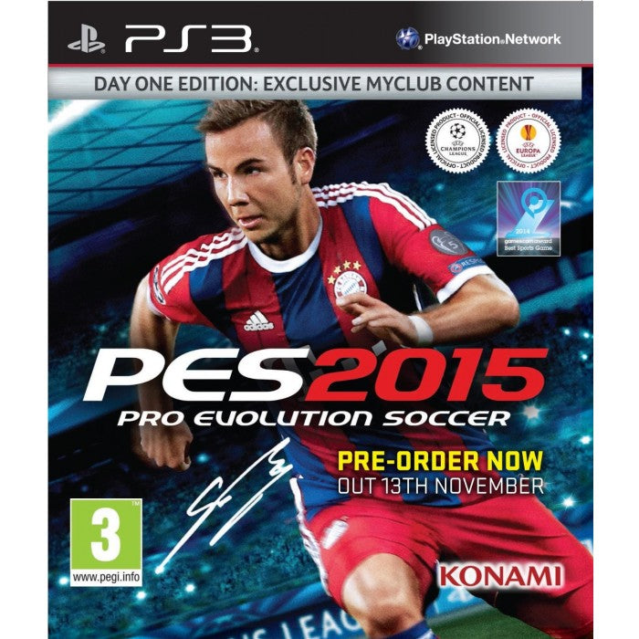 Game | Sony PlayStation PS3 | Pro Evolution Soccer 2015 (Day One Edition)