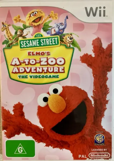 Game | Nintendo Wii | Sesame Street: Elmo's A-To-Zoo Adventure Physical Video Games Game Nintendo