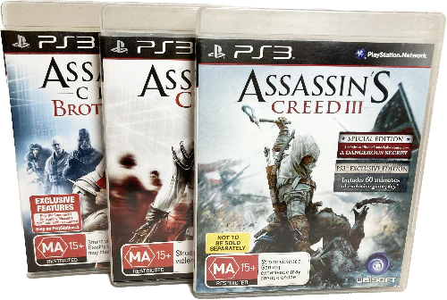 Game | Sony PlayStation PS3 | Assassin's Creed 2 3 Bundle Pack Physical Video Games Game Sony