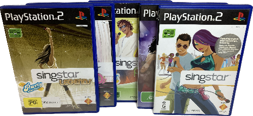 Game | Sony PlayStation PS2 | 5 Singstar Bundle Pack Music Collection Physical Video Games Game Sony