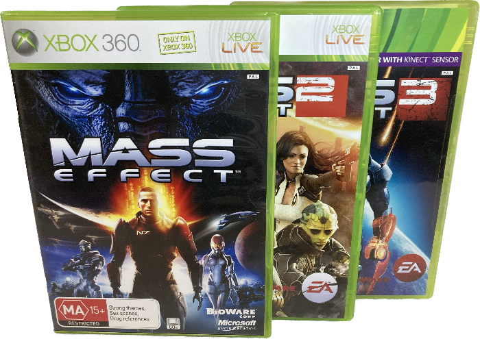Game | Xbox 360 | Mass Effect 1 2 3 Bundle Pack Physical Video Games Game Microsoft