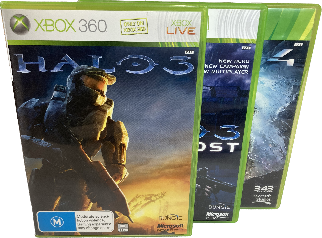 Game | Xbox 360 | 3 Halo Bundle Pack Physical Video Games Game Microsoft