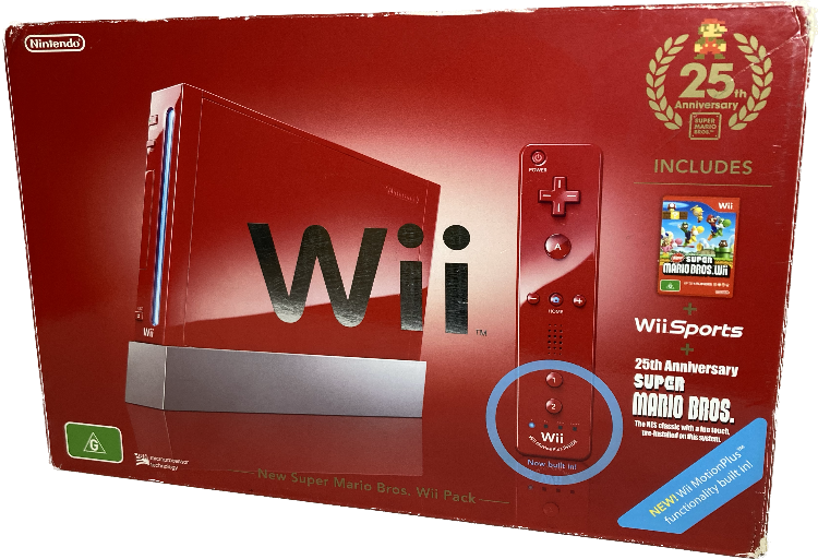 Console | Nintendo Wii | Boxed Red 25th Anniversary Console Game Bundle PAL Video Game Consoles Console Nintendo