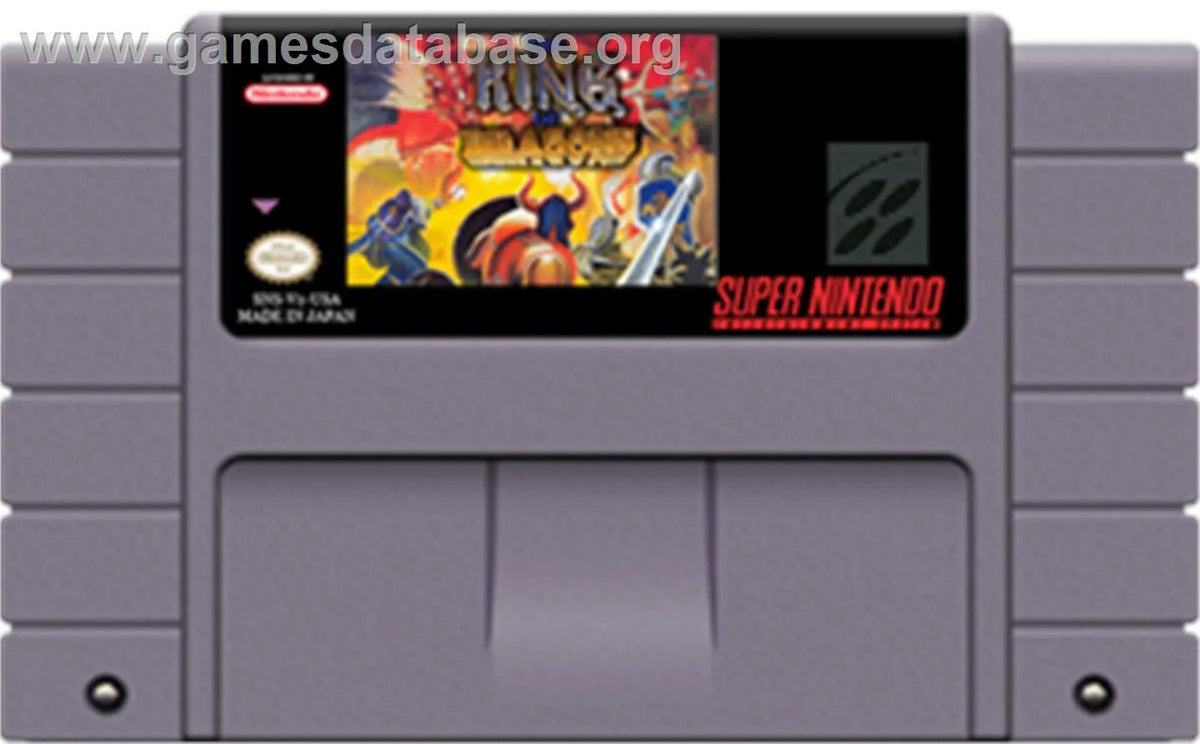 Game | Super Nintendo SNES | King of Dragons Physical Video Games Game Nintendo