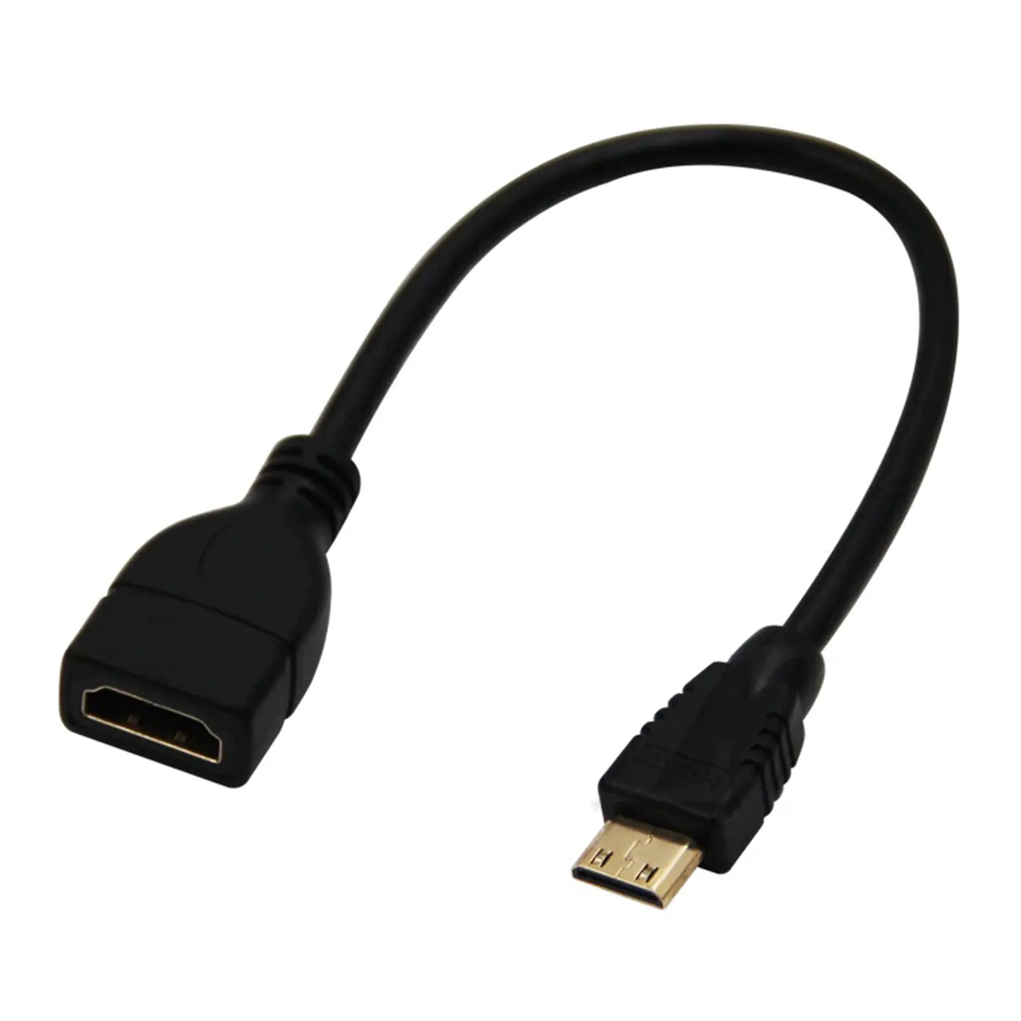 Accessory | Mini HDMI to HDMI Male-Female Adapter Cable Gold plated Converter Home Game Console Accessories Accessory RetroSales.com.au