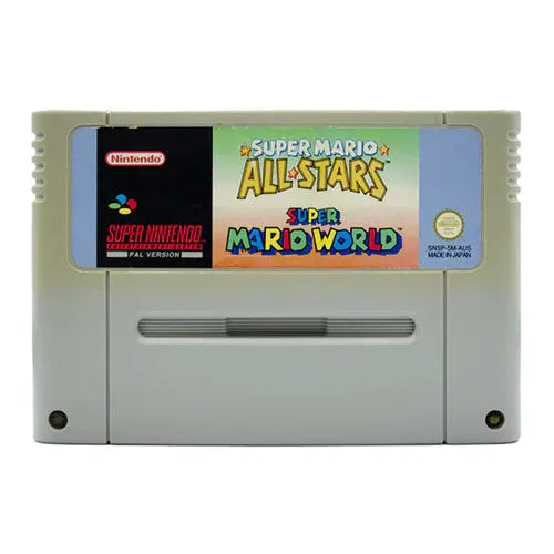 Game | Super Nintendo SNES | Super Mario All-stars and Super Mario World Physical Video Games Game Nintendo