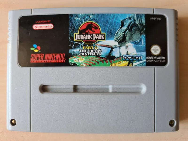 Game | Super Nintendo SNES | Jurassic Park Part 2 Physical Video Games Game Nintendo
