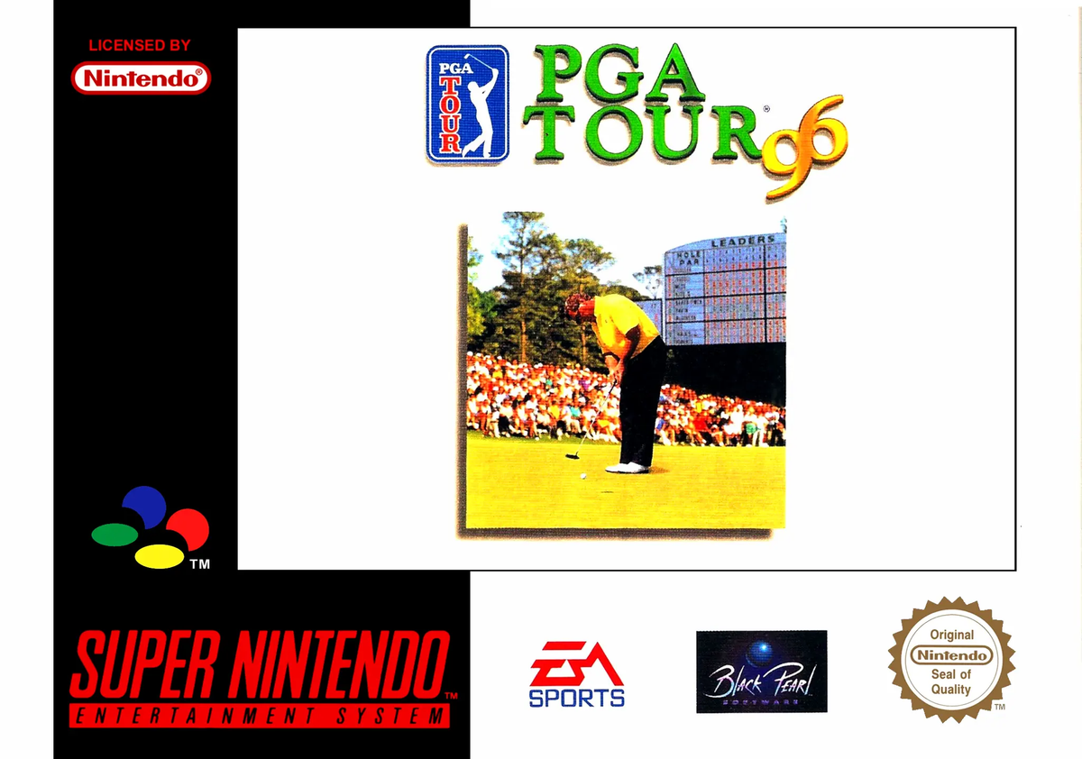 Game | Super Nintendo SNES | PGA Tour 96 Physical Video Games Game Nintendo