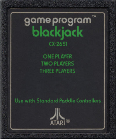 Game | Atari 2600 | Blackjack (Text Label)