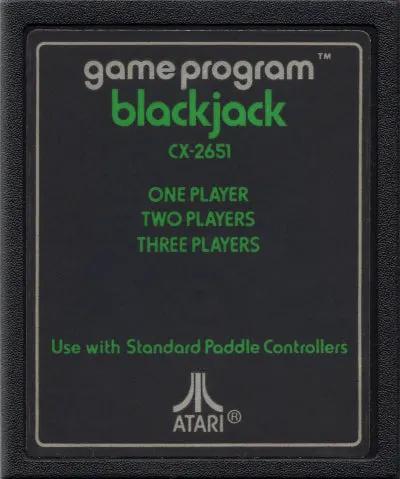 Game | Atari 2600 | Blackjack (Text Label) Physical Video Games Game Atari