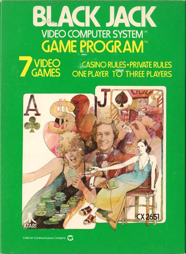 Game | Atari 2600 | Blackjack Physical Video Games Game Atari