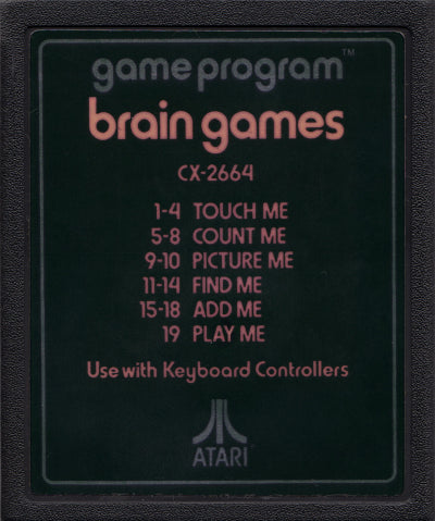Game | Atari 2600 | Brain Games (Text Label)
