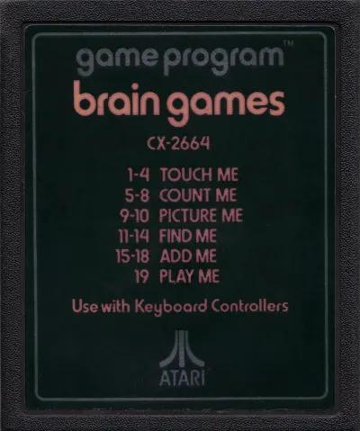 Game | Atari 2600 | Brain Games (Text Label) Physical Video Games Game Atari