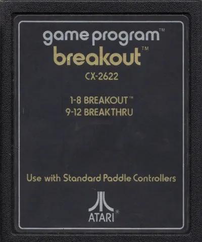 Game | Atari 2600 | Breakout (Text Label) Physical Video Games Game Atari
