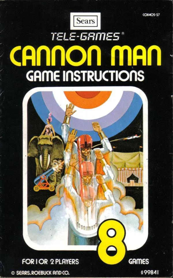 Game | Atari 2600 | Cannon Man Physical Video Games Game Atari