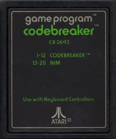 Game | Atari 2600 | Codebreaker (Text Label) Physical Video Games Game Atari