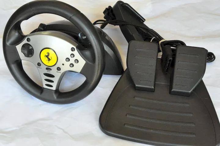 Accessory | PS2 | Thrustmaster Ferrari Challenge Racing Steering Wheel & Pedals Controllers & Attachments Sony