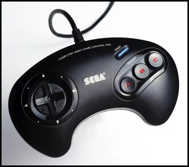 Controller | Sega Mega Drive Genesis | Control Pad 3 6 Button Genuine Home Game Console Controllers Controllers & Attachments Sega