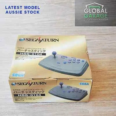 Controller | Sega Saturn | Grey Virtua Stick Joystick HSS-0104 Joystick Controllers Controllers & Attachments Sega