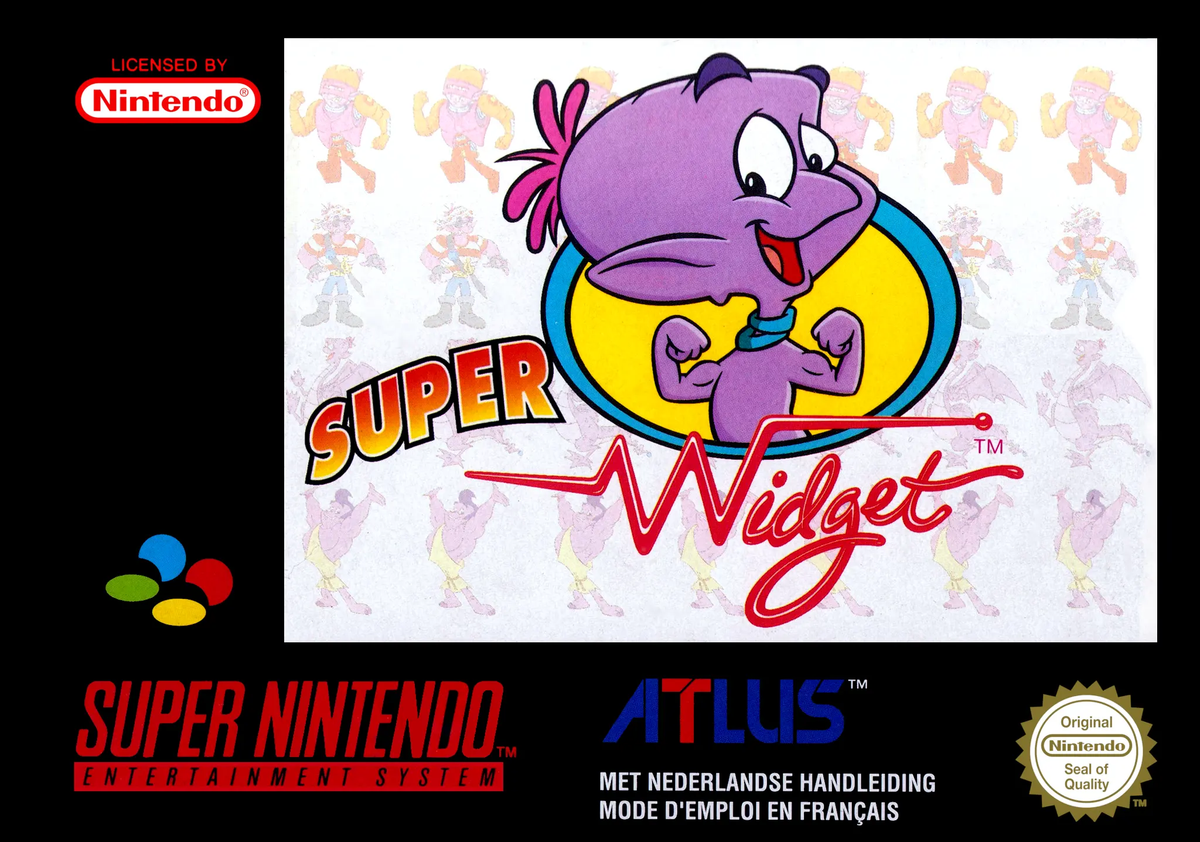 Game | Super Nintendo SNES | Super Widget Physical Video Games Game Nintendo