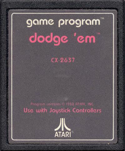 Game | Atari 2600 | Dodge 'Em (Text Label)