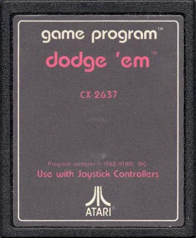 Game | Atari 2600 | Dodge 'Em (Text Label) Physical Video Games Game Atari
