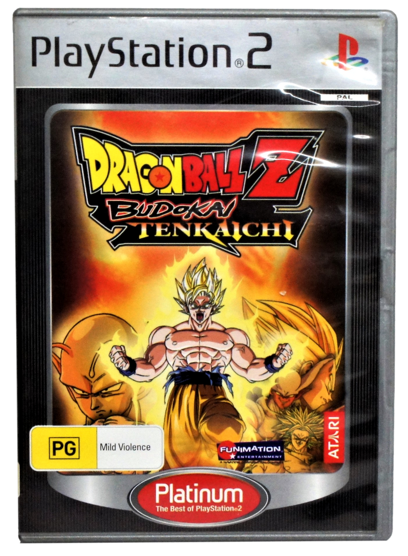 Game | Sony PlayStation PS2 | Dragon Ball Z Budokai Tenkaichi (Platinum) Physical Video Games Game Sony