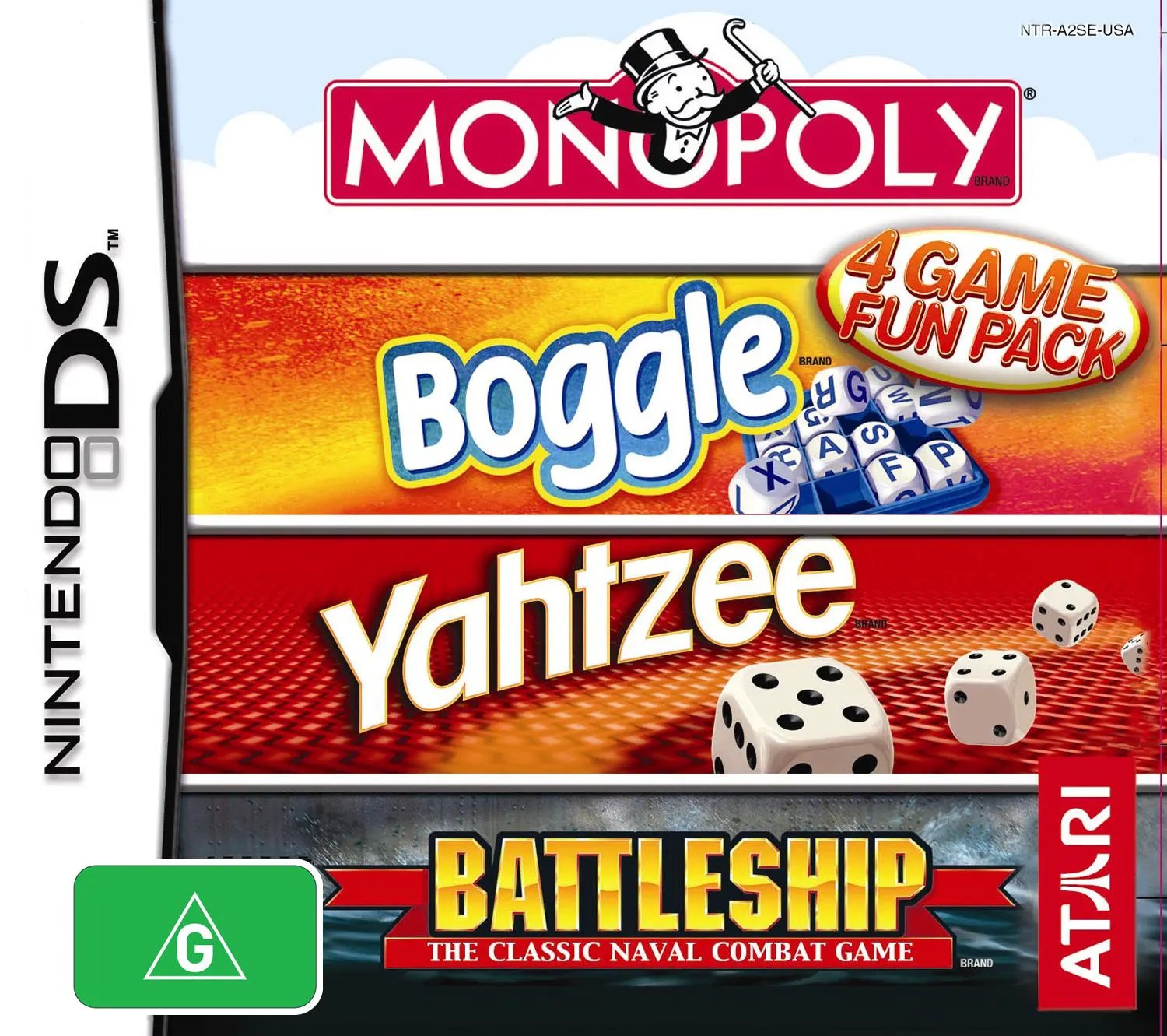 Game | Nintendo DS | Monopoly & Boggle & Yahtzee & Battleship Physical Video Games Game Nintendo