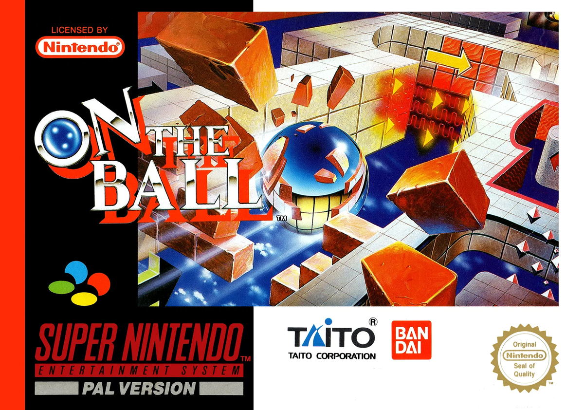 Game | Super Nintendo SNES | On The Ball Physical Video Games Game Nintendo