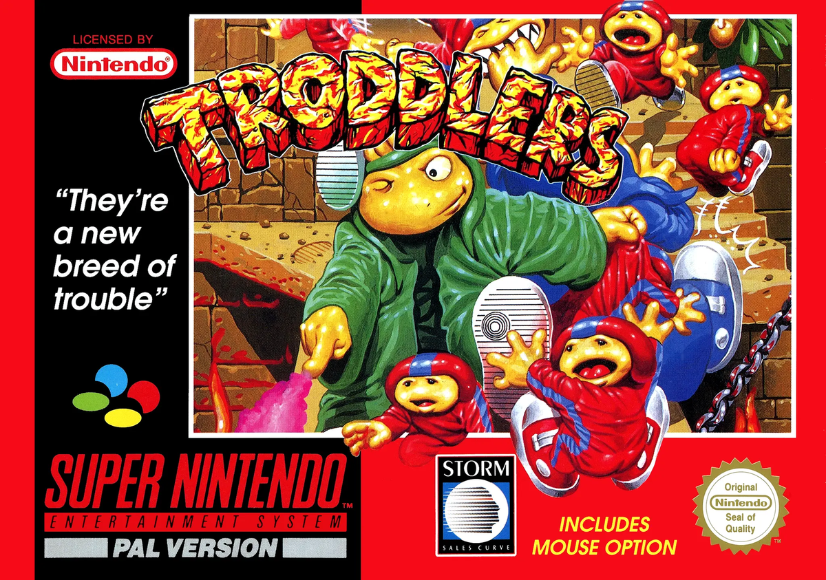 Game | Super Nintendo SNES | Troddlers Physical Video Games Game Nintendo