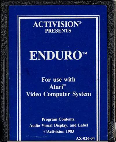 Game | Atari 2600 | Enduro (Blue Label) Physical Video Games Game Atari