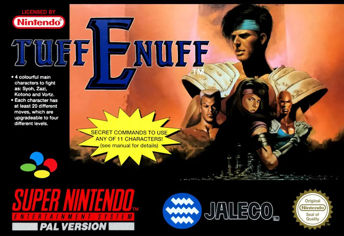 Game | Super Nintendo SNES | Tuff E Nuff Physical Video Games Game Nintendo