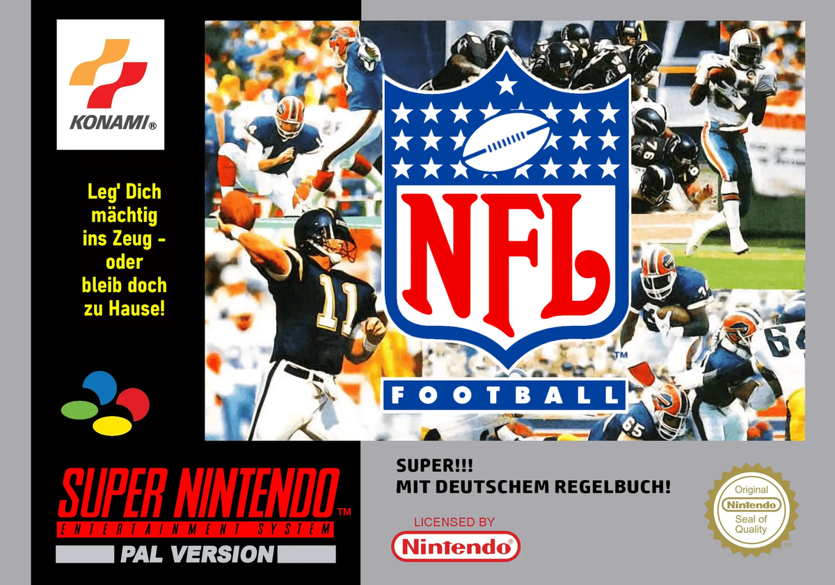 Game | Super Nintendo SNES | NFL Football Physical Video Games Game Nintendo