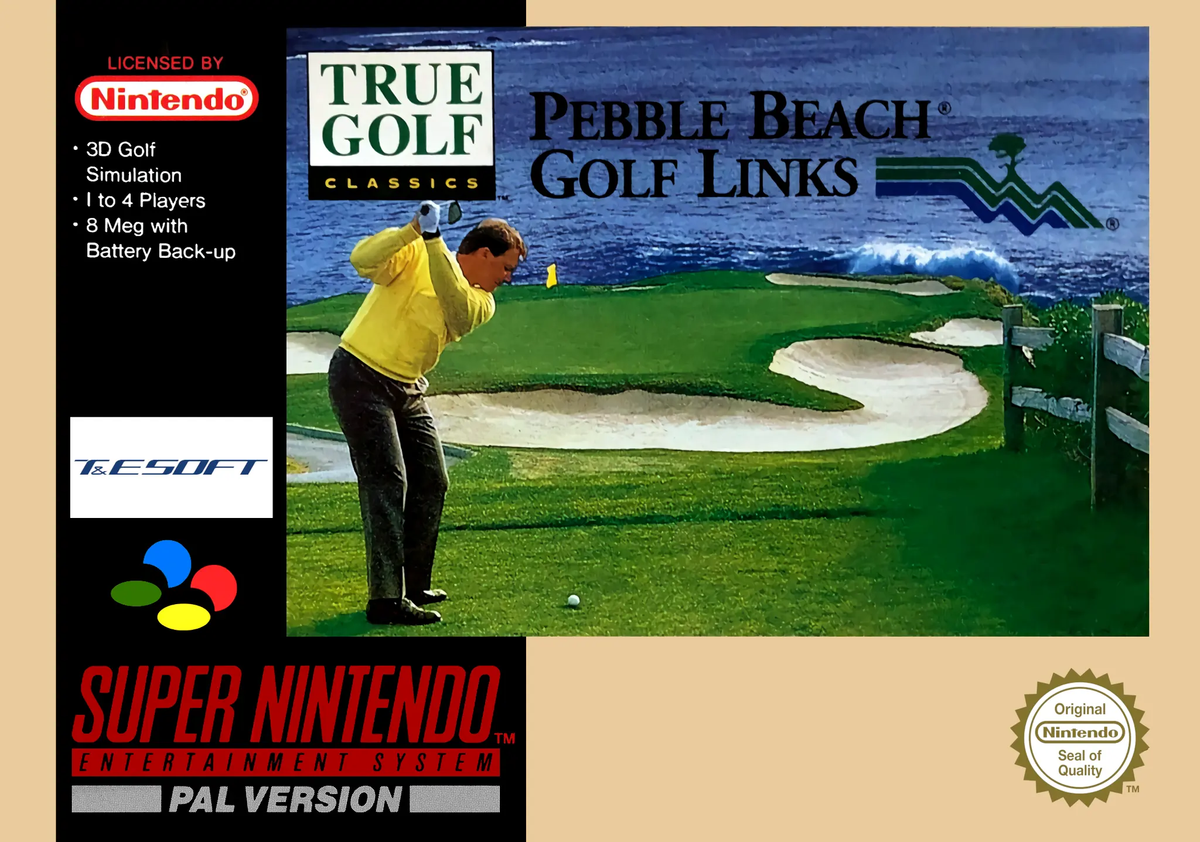Game | Super Nintendo SNES | Pebble Beach Golf Links Physical Video Games Game Nintendo