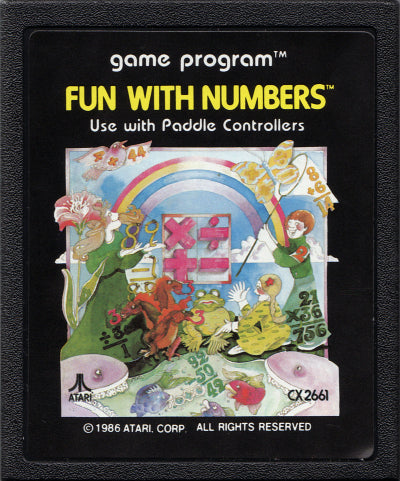 Game | Atari 2600 | Fun With Numbers (Picture Label)