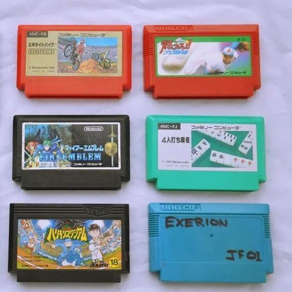 Game | Nintendo Famicom | Bundle Mixed Excitebike Exerion Fire Emblem Gaiden x 8 Physical Video Games Game Nintendo