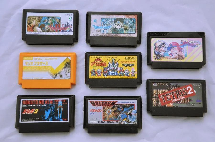 Game | Nintendo Famicom | Bundle Mixed Mario Tetris Fighting Dragon Quest x 8 Physical Video Games Game Nintendo