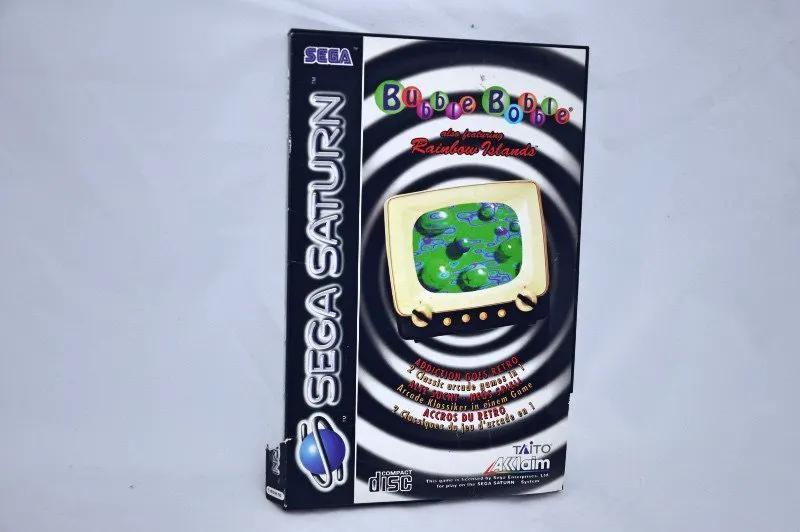 Game | Sega Saturn Bubble Bobble Also Featuring Rainbow Islands Complete Physical Video Games Game Sega