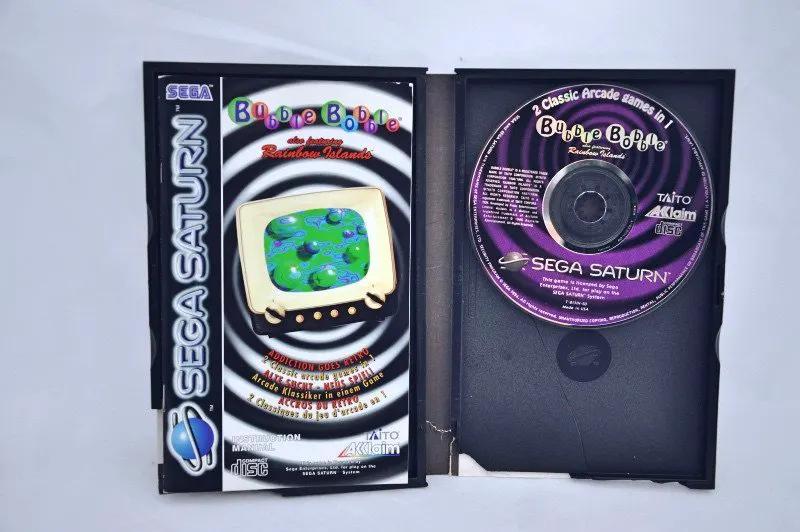 Game | Sega Saturn Bubble Bobble Also Featuring Rainbow Islands Complete Physical Video Games Game Sega