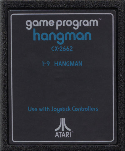 Game | Atari 2600 | Hangman (Text Label)