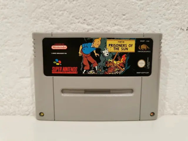 Game | Super Nintendo SNES | Adventures Of Tintin: Prisoners Of The Sun Physical Video Games Game Nintendo