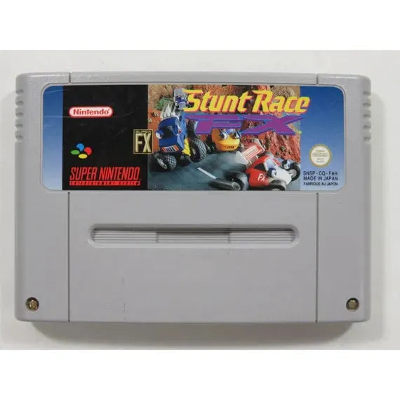 Game | Super Nintendo SNES | Stunt Race FX Physical Video Games Game Nintendo