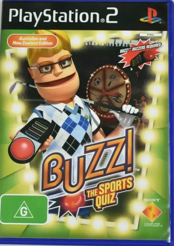 Game | Sony PlayStation PS2 | Buzz The Sports Quiz Physical Video Games Game Sony