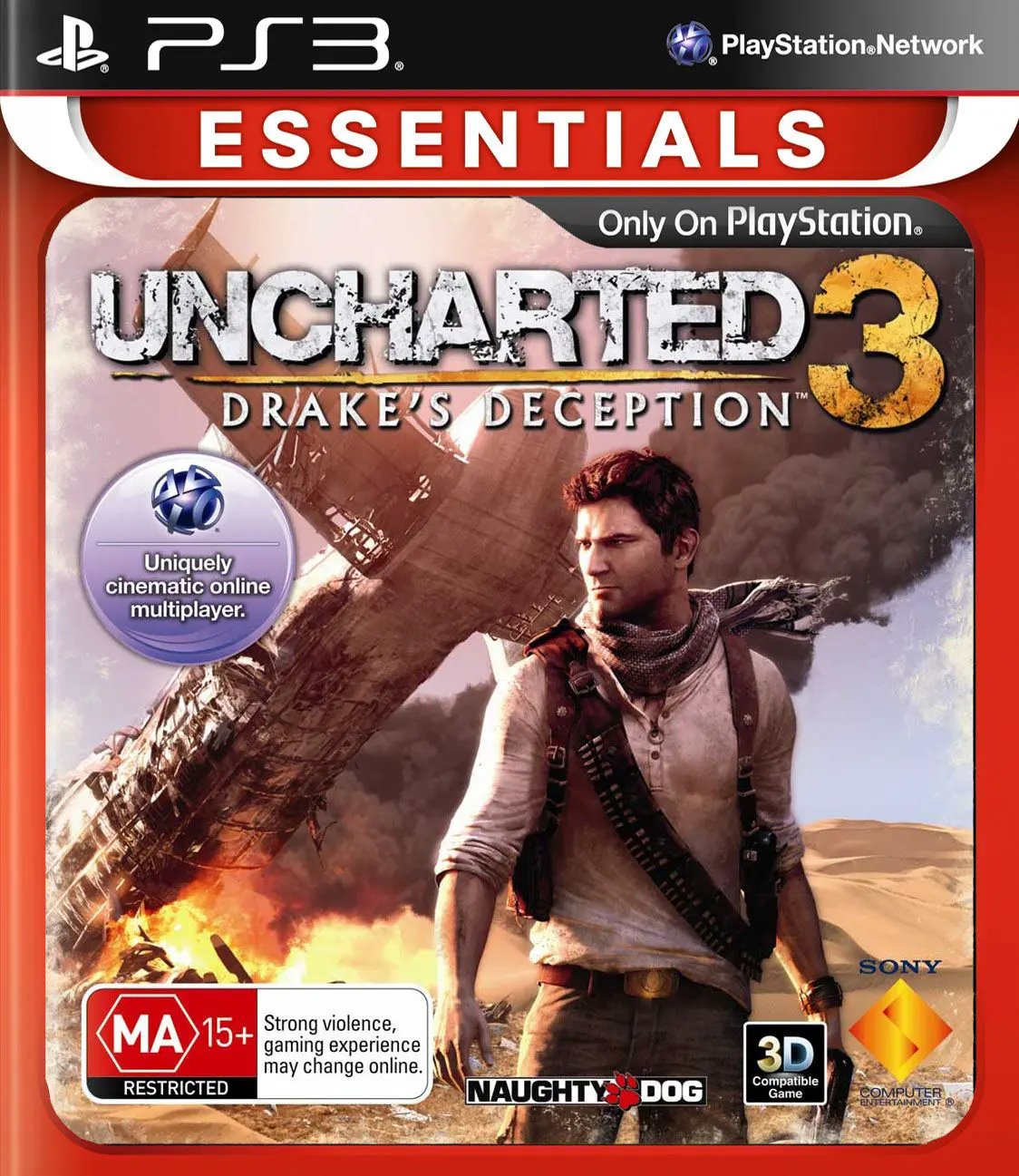 Game | Sony PlayStation PS3 | Uncharted 3: Drake's Deception (Essentials) Physical Video Games Game Sony
