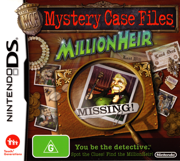 Game | Nintendo DS | Mystery Case Files MillionHeir