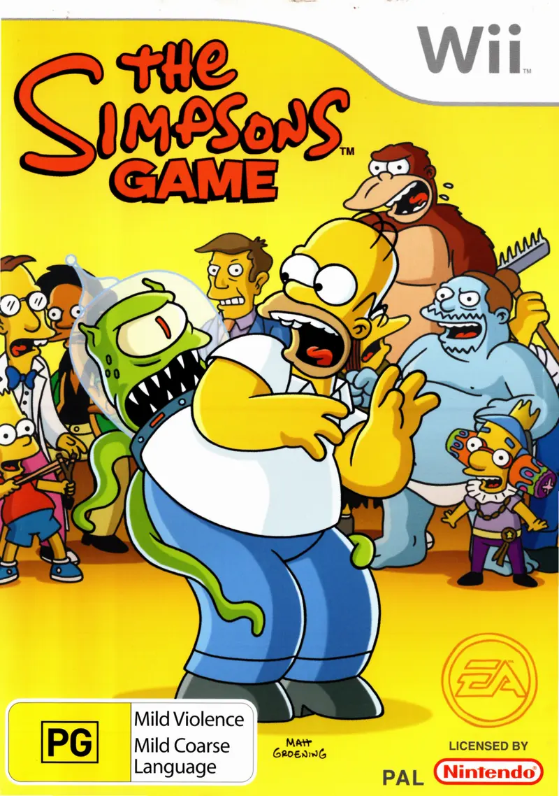 Game | Nintendo Wii | The Simpsons Game Physical Video Games Game Nintendo