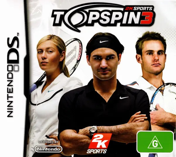 Game | Nintendo DS | Top Spin 3 Physical Video Games Game Nintendo