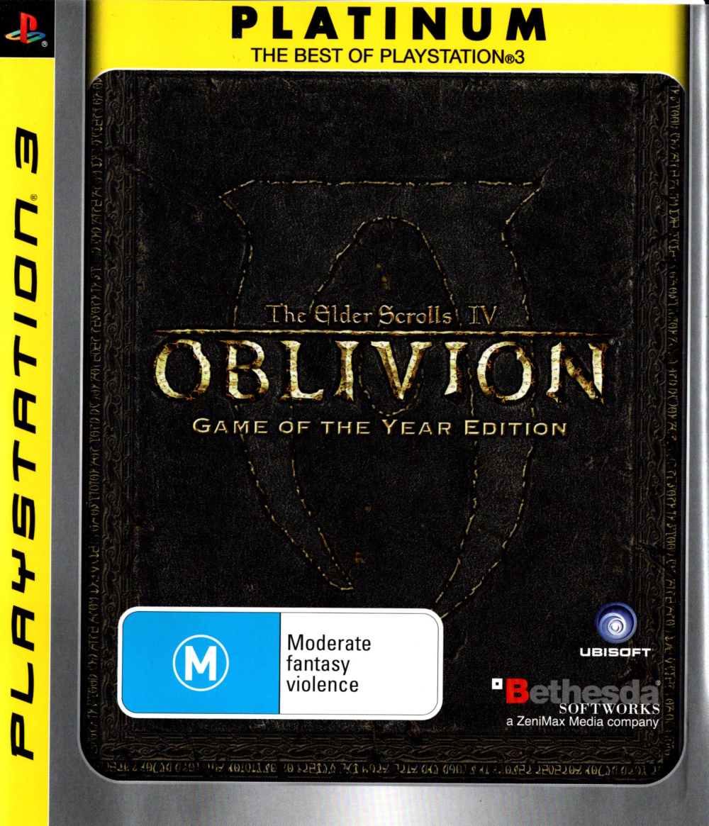 Game | Sony PlayStation PS3 | Elder Scrolls IV: Oblivion (Game Of The Year) (Platinum)